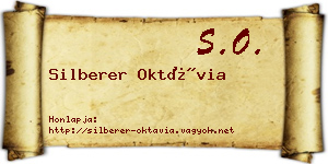 Silberer Oktávia névjegykártya